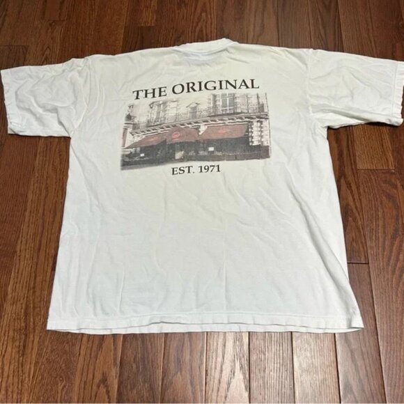 Vintage 90s Hard Rock Cafe London "The Original" White Graphic T-Shirt Tee XL - Picture 2 of 5